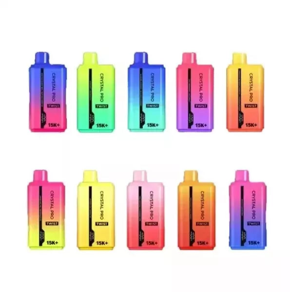 💎 5x Crystal Pro Twist 15000 Puffs Disposable Vape | 0mg Nicotine | Crystal Max | Hayati Inspired | UK Seller