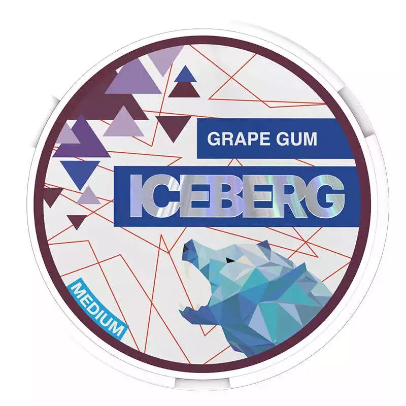 10x iCEBERG Nicopods Nicotine Pouches 22Flavours 13.8 mg Medium SNUS Pot Pack 20