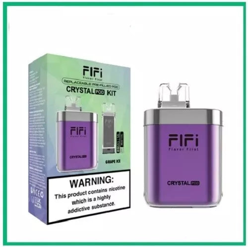 🔋 FLFI Crystal Pro 600 Puff Vape – Rechargeable Pod Device | 500mAh Battery 💨