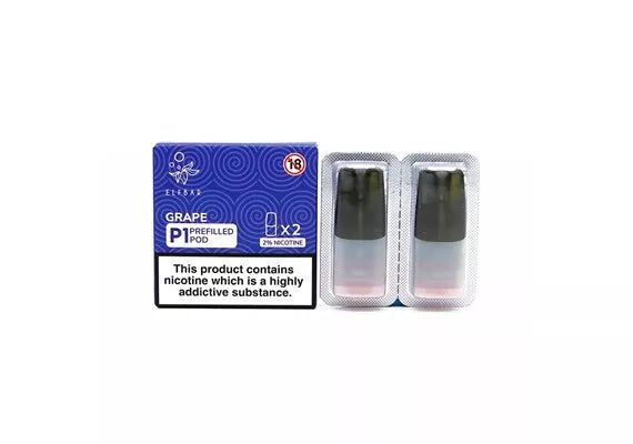 2x 100% Genuine Elf Bar Mate 500 P1 Pre-Filled Pods | 2% Nic Salt Vape E-Liquid | UK Seller