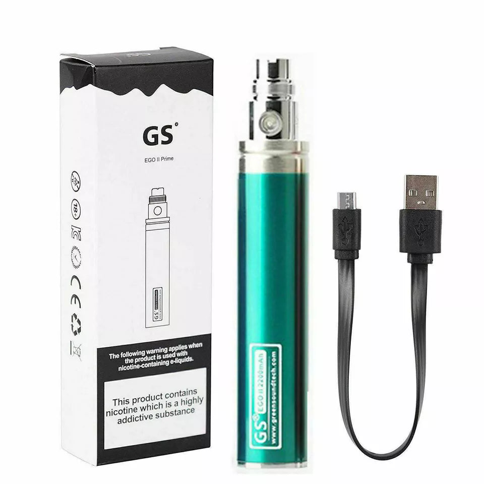 2x Pack of GS EGO 2200mAh Prime Battery Packs with Micro USB Charger (Authentic)