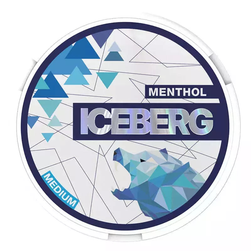 10x iCEBERG Nicopods Nicotine Pouches 22Flavours 13.8 mg Medium SNUS Pot Pack 20