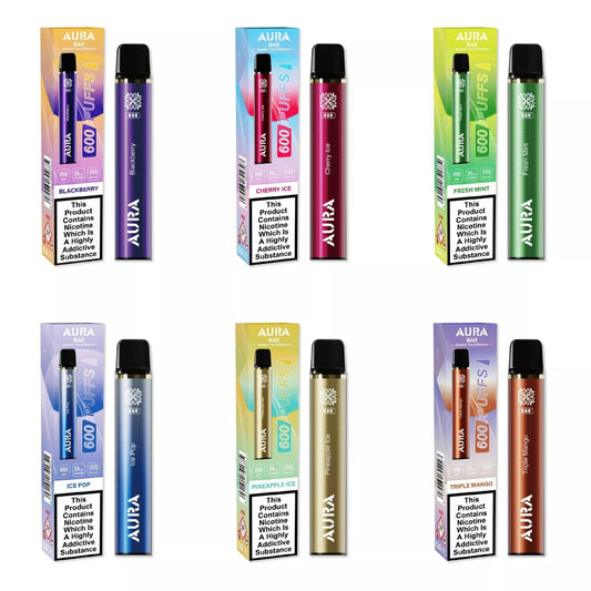 Aura Bar 600 Disposable Bar Pod Kit 20mg Like Elf, Magic Bar Free Dispatch
