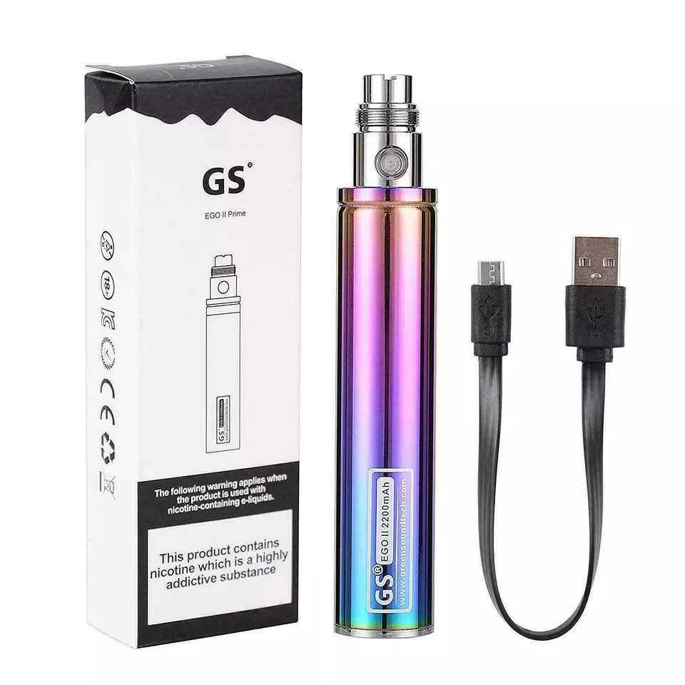 2x Pack of GS EGO 2200mAh Prime Battery Packs with Micro USB Charger (Authentic)