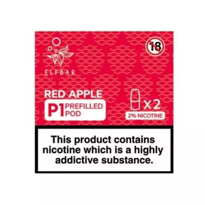 2x 100% Genuine Elf Bar Mate 500 P1 Pre-Filled Pods | 2% Nic Salt Vape E-Liquid | UK Seller