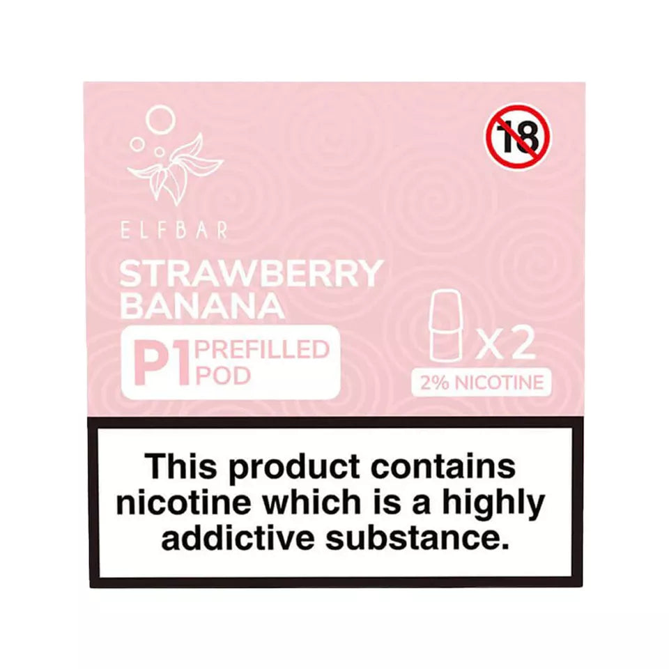 2x 100% Genuine Elf Bar Mate 500 P1 Pre-Filled Pods | 2% Nic Salt Vape E-Liquid | UK Seller