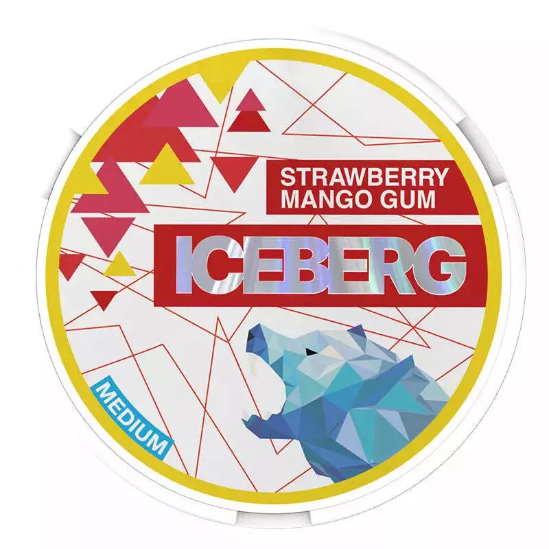 10x iCEBERG Nicopods Nicotine Pouches 22Flavours 13.8 mg Medium SNUS Pot Pack 20
