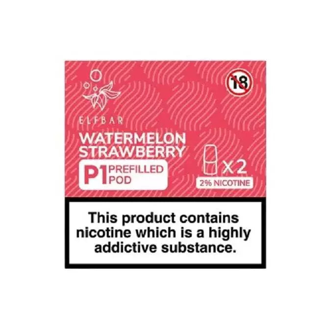 2x 100% Genuine Elf Bar Mate 500 P1 Pre-Filled Pods | 2% Nic Salt Vape E-Liquid | UK Seller