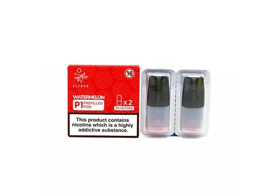 2x 100% Genuine Elf Bar Mate 500 P1 Pre-Filled Pods | 2% Nic Salt Vape E-Liquid | UK Seller
