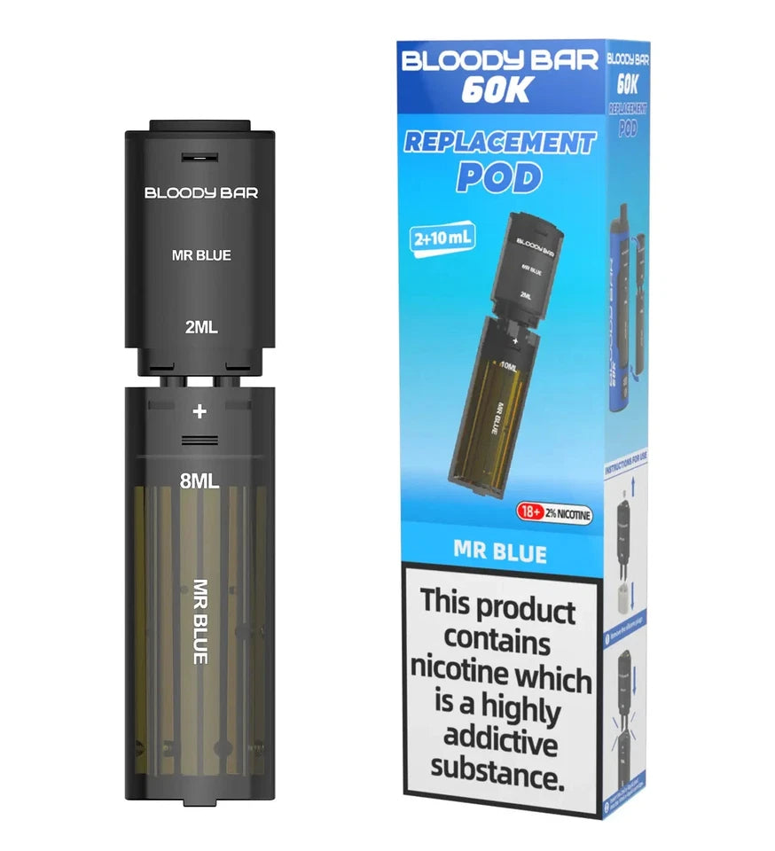Complete Bloody Bar 60K Pod Kit with 4 Pods – UK Fast Dispatch
