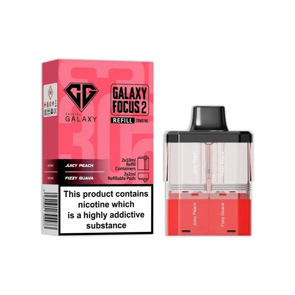 Crystal Focus 2 compatible refill pods 2ml – ideal for best pod mods UK.