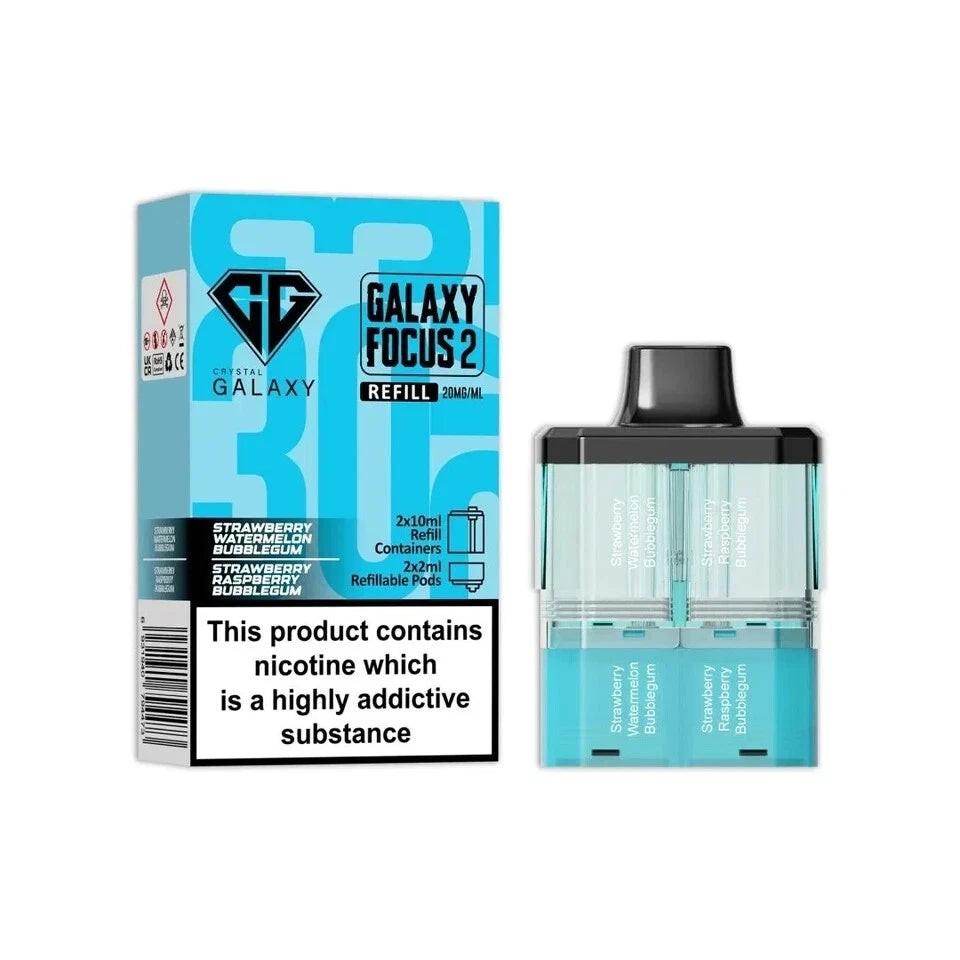 Crystal Galaxy Focus 2 Vape Pods – best pod in UK, smooth flavor and MTL control.