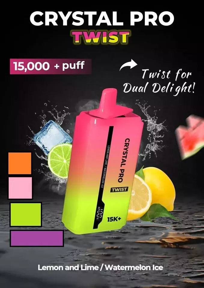 Crystal Pro Twist Rechargeable Disposable Vape