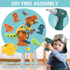 DIY Dinosaur Toy Set with Drill – Fun & Educational STEM Toy for Kids