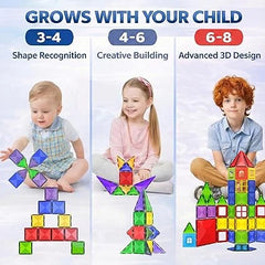 Desire Deluxe Magnetic Building Blocks 57PCS STEM Toy Set for Kids