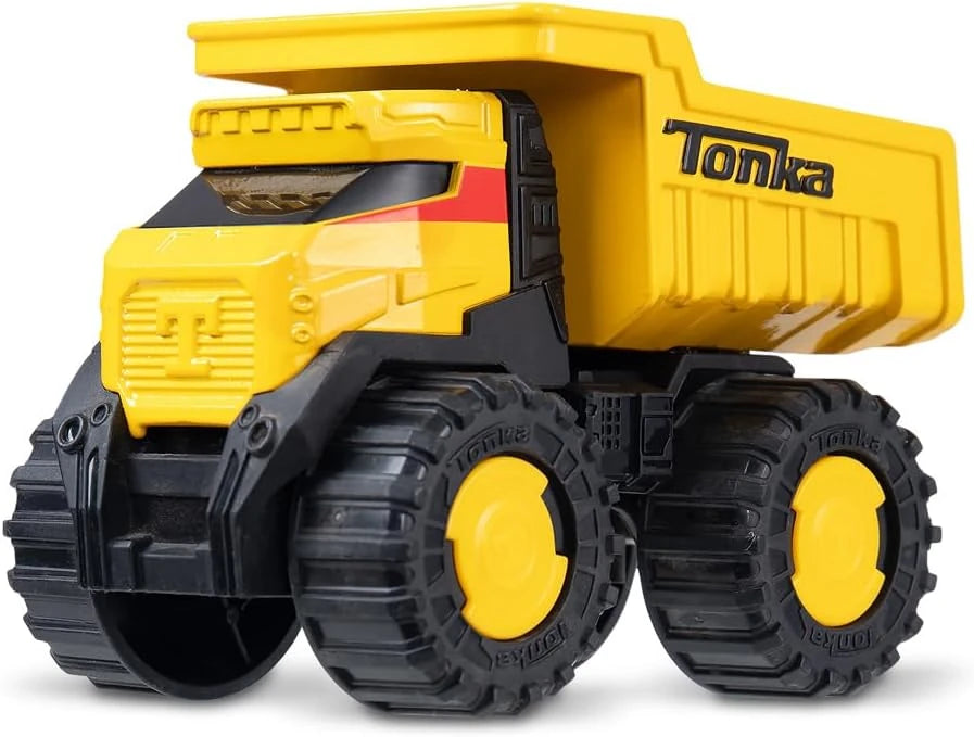 Tonka Steel Classics Titan Dump Truck – Heavy Duty Construction Toy with Working Dump Bed for Kids