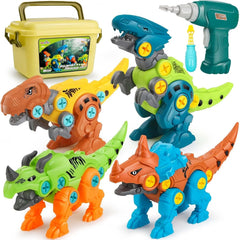 DIY Dinosaur Toy Set with Drill – Fun & Educational STEM Toy for Kids