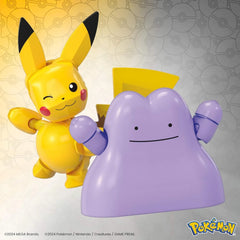 MEGA Pokémon Building Toys Set – Pikachu & Ditto Poké Ball 2-Pack (42 Pieces) STEM Construction Toy for Kids 7+