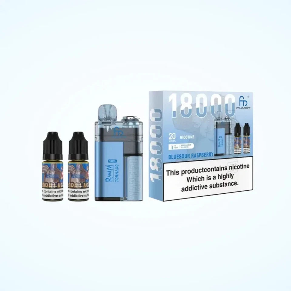 Rechargeable RandM Fumot Tornado 18000 – best pod mod experience.
