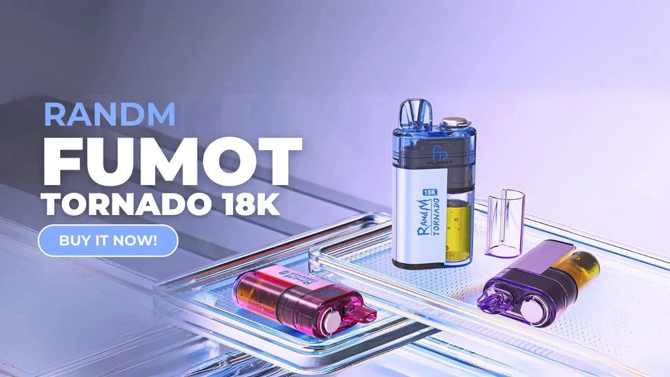 TPD compliant vape kit – RandM Fumot Tornado 18000 UK legal device.