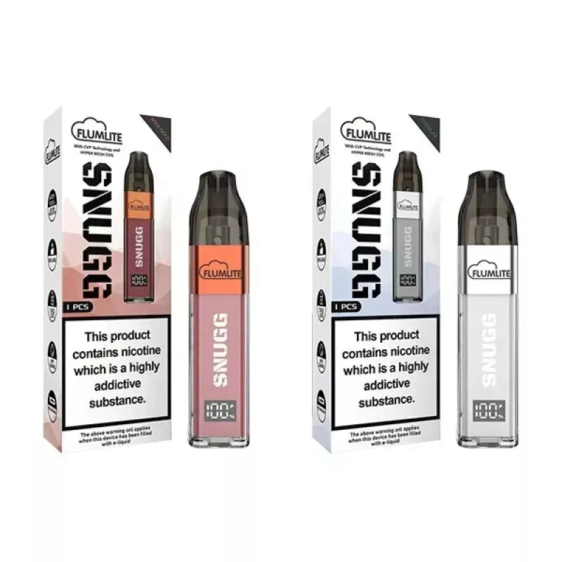 FLUMLITE SNUGG DISPOSABLE VAPE KIT - REFILLABLE VAPE PEN 3000 Puffs ASPIRE R1 UK