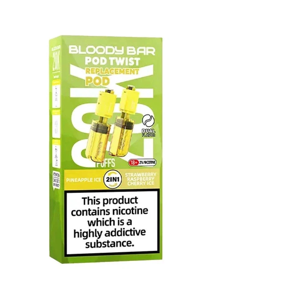 Bloody Bar Ultra Twist 20k Refill Pods | Bloody Bar 20000 Puffs Replaceable | UK