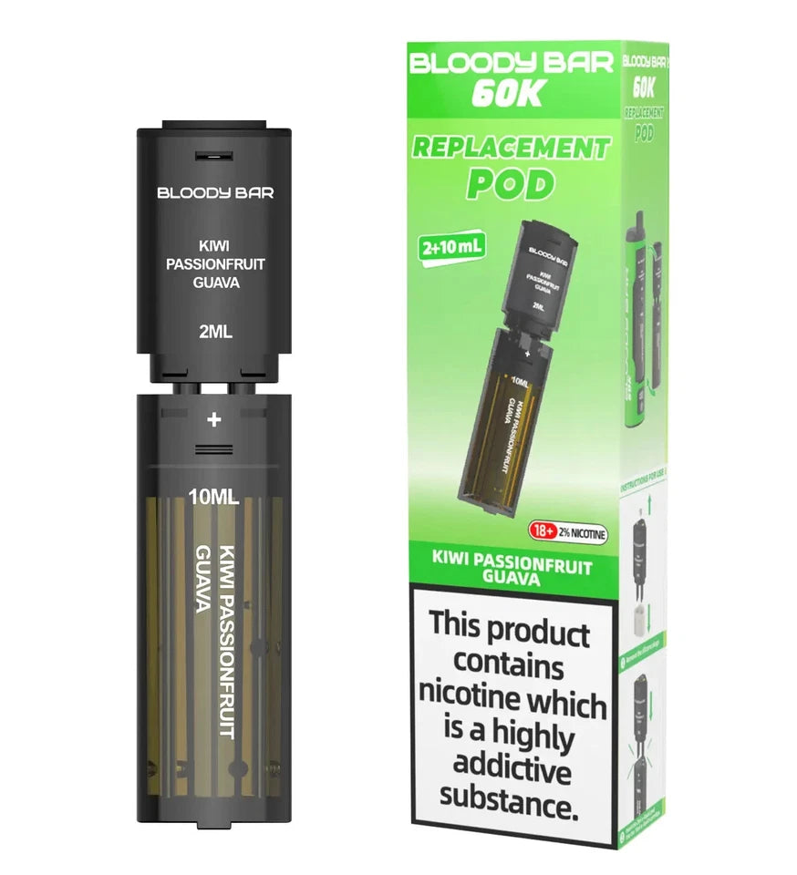 Bloody Bar 60K Replacement Pods | Prefilled 20mg Nic Salt | UK Fast Dispatch