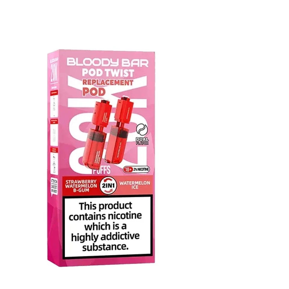 Bloody Bar Ultra Twist 20k Refill Pods | Bloody Bar 20000 Puffs Replaceable | UK