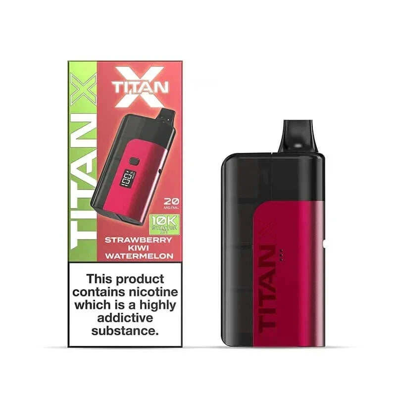 ⚡ Titan X Prefilled Pod Vape Kit – 10,000 Puffs ⚡ 🔥 Powerful • Refillable • Legal in UK 🔥 🔋 Rechargeable | 🧃 20mg Nic Salt | ♻️ Replaceable Pods | ✅ TPD Compliant