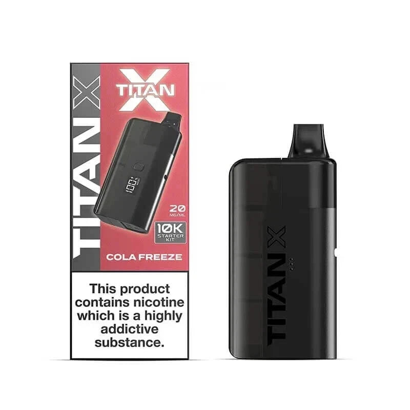 ⚡ Titan X Prefilled Pod Vape Kit – 10,000 Puffs ⚡ 🔥 Powerful • Refillable • Legal in UK 🔥 🔋 Rechargeable | 🧃 20mg Nic Salt | ♻️ Replaceable Pods | ✅ TPD Compliant