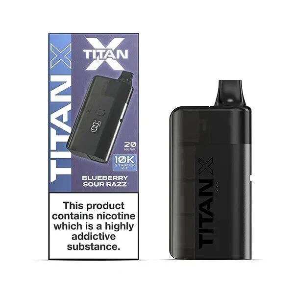 ⚡ Titan X Prefilled Pod Vape Kit – 10,000 Puffs ⚡ 🔥 Powerful • Refillable • Legal in UK 🔥 🔋 Rechargeable | 🧃 20mg Nic Salt | ♻️ Replaceable Pods | ✅ TPD Compliant