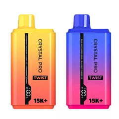 🌬️ Crystal Pro Twist 15000 Puffs Disposable Vape – 0mg Nicotine | Zero Nic | Rechargeable | Hayati & Crystal Max Alternative | UK Stock