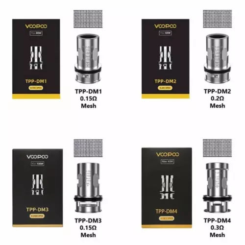 🔥 3x VooPoo TPP Mesh Replacement Coils – DM1, DM2, DM3, DM4 | UK Stock & Fast Dispatch