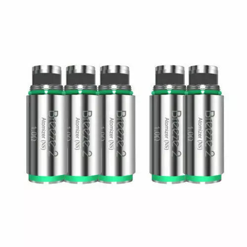 100% Genuine Aspire BREEZE-2 Replacement Head Coils Premium eCig 1.0-Ω Pack Of 5