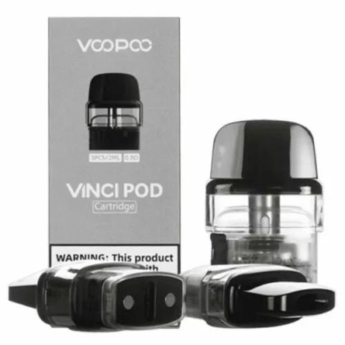 🔁 3x VooPoo Vinci Pod Replacement Cartridges – 2ml | 0.8Ω & 1.2Ω | UK Stock