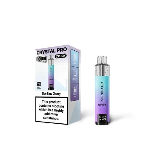Crystal Pro CP 10K Vape Kit – 10,000 Puffs | 20mg Nic Salt | Refillable & Rechargeable Pod Device