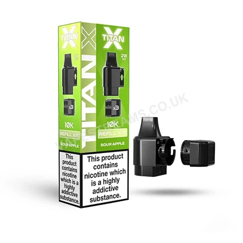 ⚡ Titan X Prefilled Pod Vape Kit – 10,000 Puffs ⚡ 🔥 Powerful • Refillable • Legal in UK 🔥 🔋 Rechargeable | 🧃 20mg Nic Salt | ♻️ Replaceable Pods | ✅ TPD Compliant