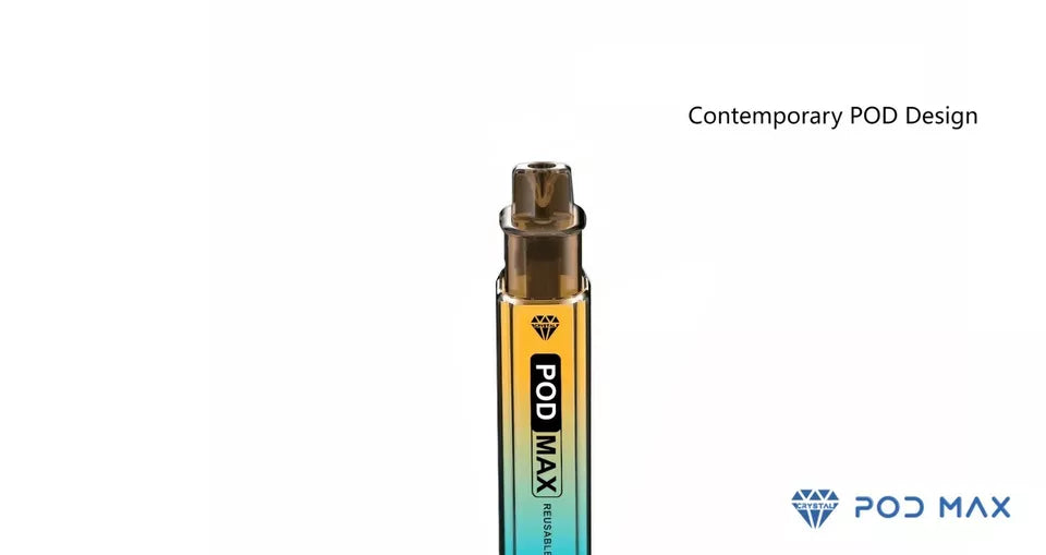💨 Crystal Pod Max Reusable Vape Kit – 12,000 Puffs | 1000mAh Battery | Mesh Coil | 2ml/10ml Pod Options 🔥 UK Stock