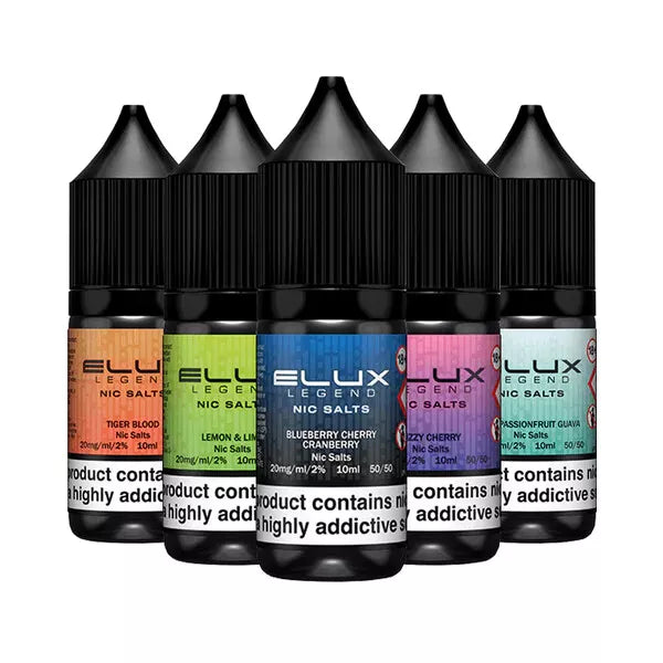 🔥 Elux Nic Salt E-Liquid Juice – 10mg / 20mg | 50VG/50PG | Premium Authentic Flavours for Refillable Vape Kits | UK Legal