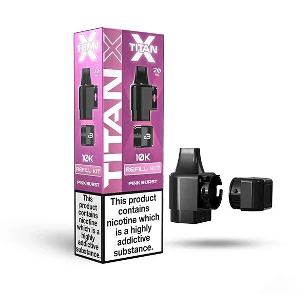 ⚡ Titan X Prefilled Pod Vape Kit – 10,000 Puffs ⚡ 🔥 Powerful • Refillable • Legal in UK 🔥 🔋 Rechargeable | 🧃 20mg Nic Salt | ♻️ Replaceable Pods | ✅ TPD Compliant