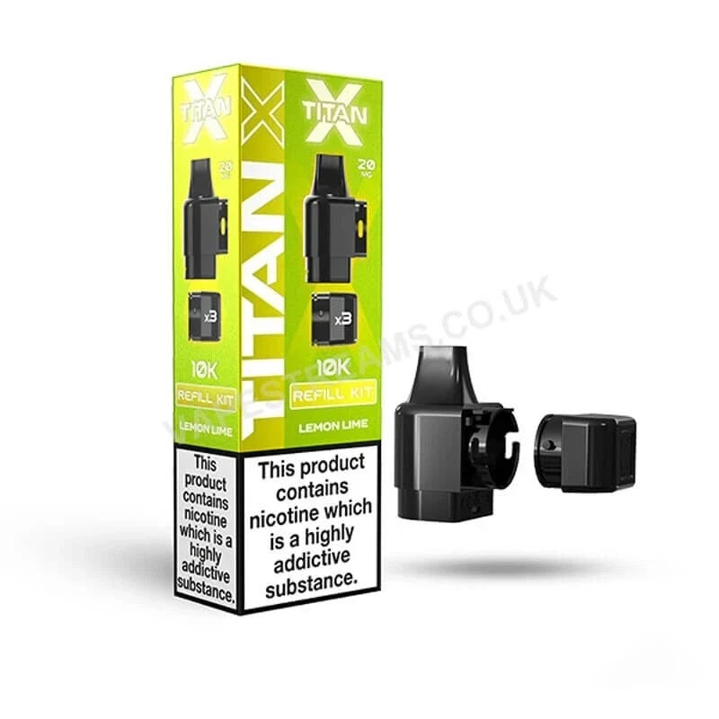 ⚡ Titan X Prefilled Pod Vape Kit – 10,000 Puffs ⚡ 🔥 Powerful • Refillable • Legal in UK 🔥 🔋 Rechargeable | 🧃 20mg Nic Salt | ♻️ Replaceable Pods | ✅ TPD Compliant