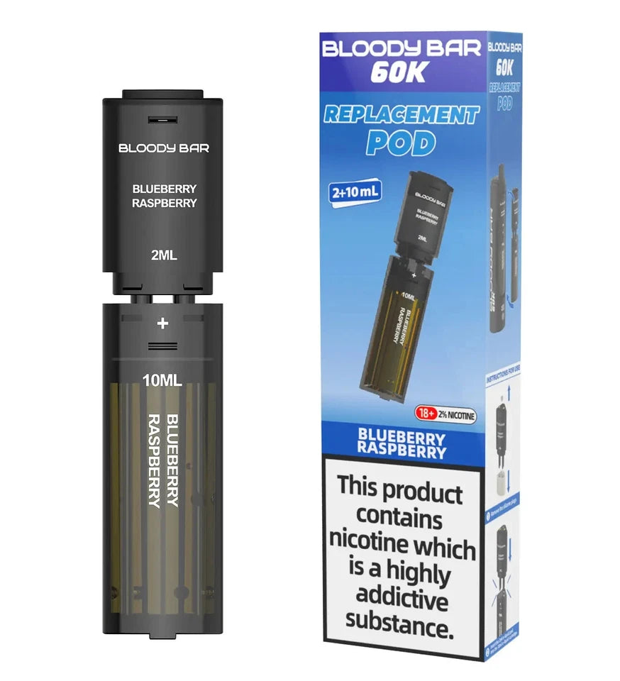 Bloody Bar 60K 4-in-1 Prefilled Pod Kit | Rechargeable & Refillable Vape Kit