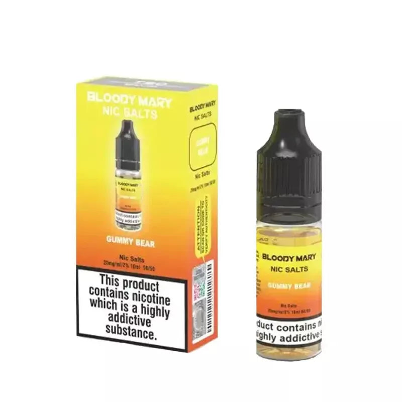 10x Bloody Mary Nic Salts BM5000 10ml 10mg/20mg 50/50 VG/PG - Fast Dispatch