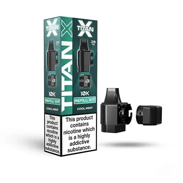 ⚡ Titan X Prefilled Pod Vape Kit – 10,000 Puffs ⚡ 🔥 Powerful • Refillable • Legal in UK 🔥 🔋 Rechargeable | 🧃 20mg Nic Salt | ♻️ Replaceable Pods | ✅ TPD Compliant