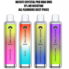 💎 HAYATI Crystal Pro Max 4000 Puffs – 0% Nicotine | No Nicotine Vape | Authentic 🔥