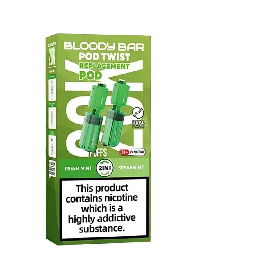 Bloody Bar Ultra Twist 20k Refill Pods | Bloody Bar 20000 Puffs Replaceable | UK