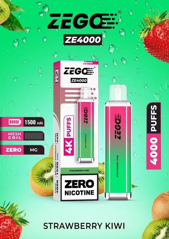 ZEGO ZE 4000 Disposable Vape – 4000 Puffs Long-Lasting Device